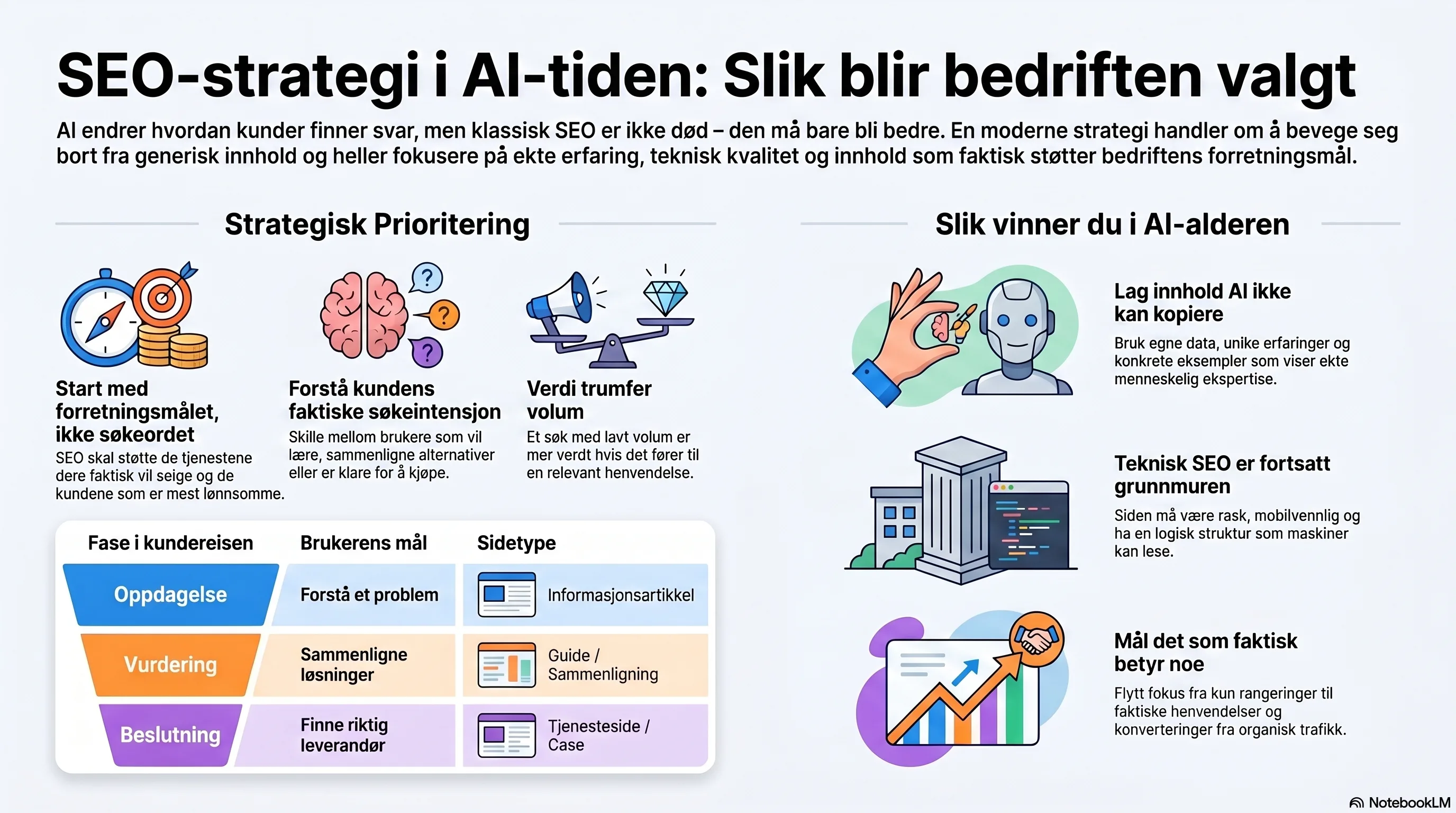 SEO-strategi i AI-tiden: slik blir bedriften valgt