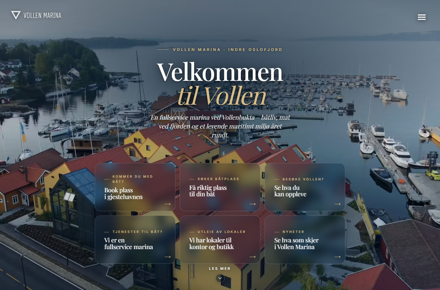 Forsiden til Vollen Marina